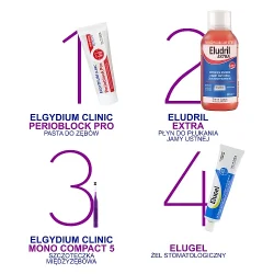 #5 – ELGYDIUM CLINIC MONO COMPACT 5 Szczoteczki do przestrzeni międzyzębowych - purpurowe
