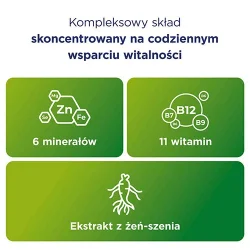 Miniaturka artykułu - #1 BODYMAX VITAL 50+, 60tabletek - Zestaw witamin i minerał&oacute;w z  ekstraktem z żeń-szenia