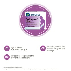 Zdjęcie produktu - #4 BIONORICA Cyclodynon 20mg, 30 tabletek powlekanych