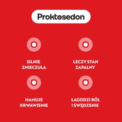 Zdjęcie produktu - #0 Proktosedon, 12 czopk&oacute;w - lek na hemoroidy