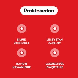 #0 – Proktosedon, 12 czopk&oacute;w - lek na hemoroidy