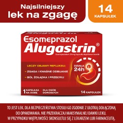 Zdjęcie produktu - #0 Esomeprazol Alugastrin 20 mg, 14 kaps.