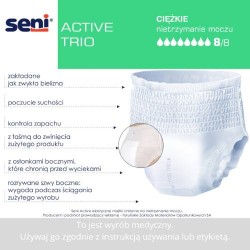 Zdjęcie produktu - #2 SENI ACTIVE TRIO MEDIUM Elastyczne majtki chłonne, 10szt.