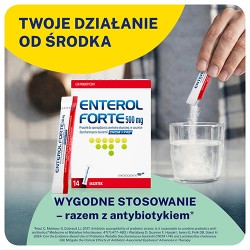 Zdjęcie produktu - #0 ENTEROL Forte 500mg, 14sasz.