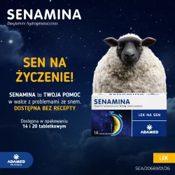 #0 – Senamina 12,5 mg - Lek pomagający w zasypianiu,14 tabletek