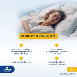 #1 – Senamina 12,5 mg - Lek pomagający w zasypianiu,14 tabletek