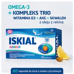 Miniaturka artykułu - #0 Iskial Junior kapsułki do żucia, 60 kaps.