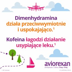 #2 – Aviorexan, Lek przeciwwymiotny i na chorobę lokomocyjną, 10 tabletek