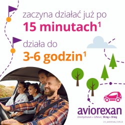 #3 – Aviorexan, Lek przeciwwymiotny i na chorobę lokomocyjną, 10 tabletek