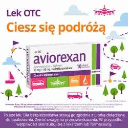 #5 – Aviorexan, Lek przeciwwymiotny i na chorobę lokomocyjną, 10 tabletek
