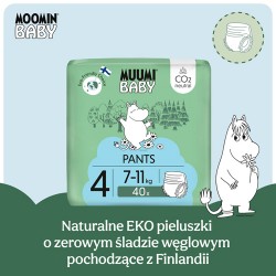 #0 – Muumi Baby Pants Pieluchomajtki 4 (7-11 kg), 40 szt.