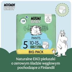 Zdjęcie produktu - #0 Muumi Baby Pants Pieluchomajtki 5 (10-15 kg), 54 szt.