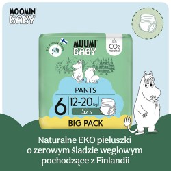 Zdjęcie produktu - #0 Muumi Baby Pants Pieluchomajtki 6 (12-20 kg), 52 szt.