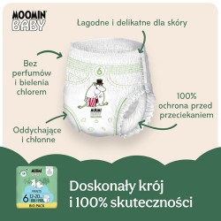 Zdjęcie produktu - #1 Muumi Baby Pants Pieluchomajtki 6 (12-20 kg), 52 szt.