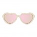 Zdjęcie produktu - #0 Babiators Okulary przeciwsłoneczne z polaryzacją POLARIZED HEARTS SWEET CREAM ROSE GOLD MIRRORED LENSES 6+ lat P-HRT-502-L