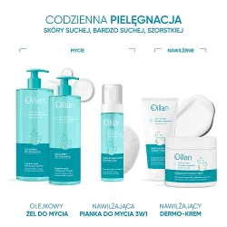 #4 – OILLAN Nawilżająca pianka 3w1 do mycia twarzy, ciała i włos&oacute;w, 200ml