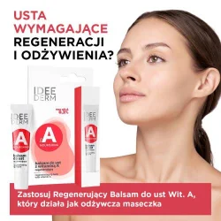 Miniaturka artykułu - #0 IDEE DERM Balsam do ust z witaminą A regenerujący, 12ml