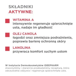 #3 – IDEE DERM Balsam do ust z witaminą A regenerujący, 12ml