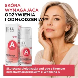 Miniaturka artykułu - #1 IDEE DERM Przeciwzmarszczkowy krem z witaminą A, 50ml