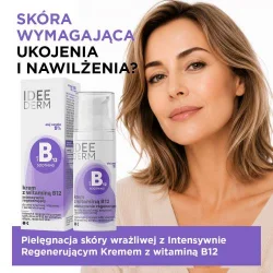 Miniaturka artykułu - #0 IDEE DERM Krem z witaminą B12 intensywnie regenerujący, 50ml