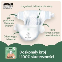 Zdjęcie produktu - #2 MOOMIN BABY Diapers Pieluszki ekologiczne 6 (12-24kg), 34szt.