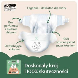 Zdjęcie produktu - #2 MOOMIN BABY Diapers Pieluszki ekologiczne 4 (7-14kg), 42szt.