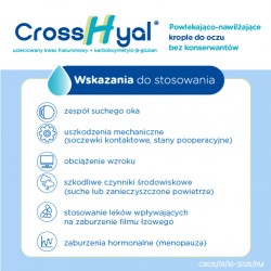 Zdjęcie produktu - #2 CrossHyal Krople do oczu nawilżająco-powlekające, 10ml