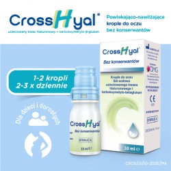 Zdjęcie produktu - #3 CrossHyal Krople do oczu nawilżająco-powlekające, 10ml