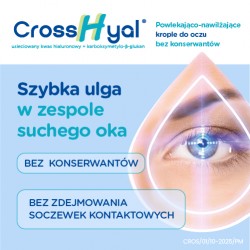 Zdjęcie produktu - #4 CrossHyal Krople do oczu nawilżająco-powlekające, 10ml