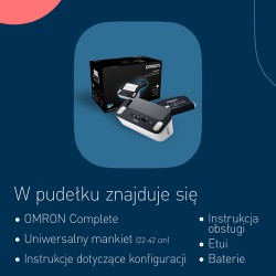 Zdjęcie produktu - #7 OMRON Complete HEM-7530T-E3 Automatyczny ciśnieniomierz naramienny + EKG