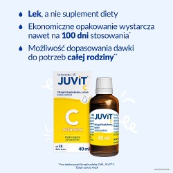 Zdjęcie produktu - #2 JUVIT C Krople, 40 ml - lek z witaminą C