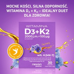 Zdjęcie produktu - #1 Witamina D3 + K2 2000 j.m. + 100 &mu;g, 30 kaps.