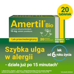 Zdjęcie produktu - #0 Amertil Bio 10mg, 20tabl.powl.