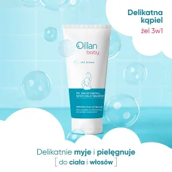 Miniaturka artykułu - #1 OILLAN Baby Żel do kąpieli i mycia ciała i włos&oacute;w 3w1 od 1. dnia życia, 100ml