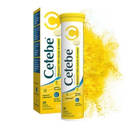 Zdjęcie produktu - #1 Cetebe Witamina C 1000, 20 tabl. mus.