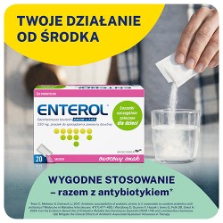 Zdjęcie produktu - #0 ENTEROL 250mg Lek probiotyczny, 20 saszetek