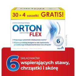 Zdjęcie produktu - #0 ORTON FLEX, 34 sasz. - suplement diety z kolagenem i glukozaminą