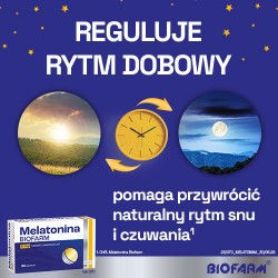 Zdjęcie produktu - #3 BIOFARM Melatonina 5mg, 30 tabletek
