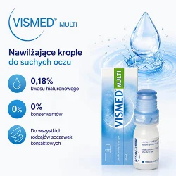 Miniaturka artykułu - #0 Vismed Multi nawilżające krople do oczu 0,18 %, 10 ml