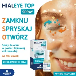Miniaturka artykułu - #1 Hialeye Top spray na suchość oka, 17 ml