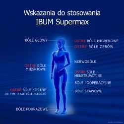 Miniaturka artykułu - #1 Ibum Supermax 600 mg, 20 kapsułek miękkich