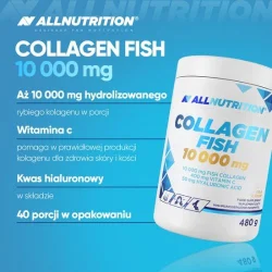 Miniaturka artykułu - #0 ALLNUTRITION COLLAGEN FISH 10 000mg smak mango, 480g