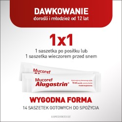 Zdjęcie produktu - #5 Mucoref Alugastrin, 14sasz.x15ml