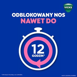 Zdjęcie produktu - #1 Nasivin Vicks Baby Krople na zatkany nos, 5 ml - lek udrażniający nos dla dzieci 3m+