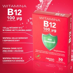 Zdjęcie produktu - #0 Witamina B12 100 &mu;g, 30 kaps. - suplement diety z witaminą B12