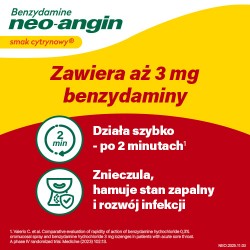 Zdjęcie produktu - #2 Benzydamine Neo-Angin smak cytrynowy 3 mg, 20 pastylek