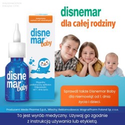Zdjęcie produktu - #5 Disnemar Izotoniczny roztw&oacute;r soli mineralnych do nosa, 25 ml