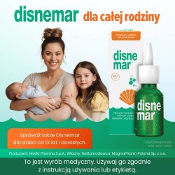 Zdjęcie produktu - #5 Disnemar Baby Izotoniczny roztw&oacute;r soli mineralnych do nosa, 25 ml