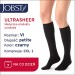 #0 – JOBST ULTRASHEER Podkolan&oacute;wki uciskowe kr&oacute;tkie CCL1 czarny, rozmiar 6 ZP