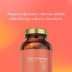 Miniaturka artykułu - #0 MyBestPharm Colostrum Kids pastylki o smaku truskawkowym, 60 szt.
